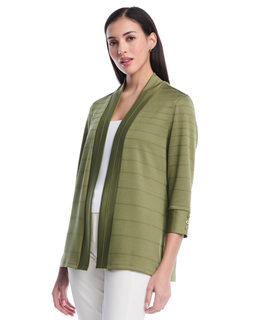 Ottoman Knit Cardigan (Loden Green) 