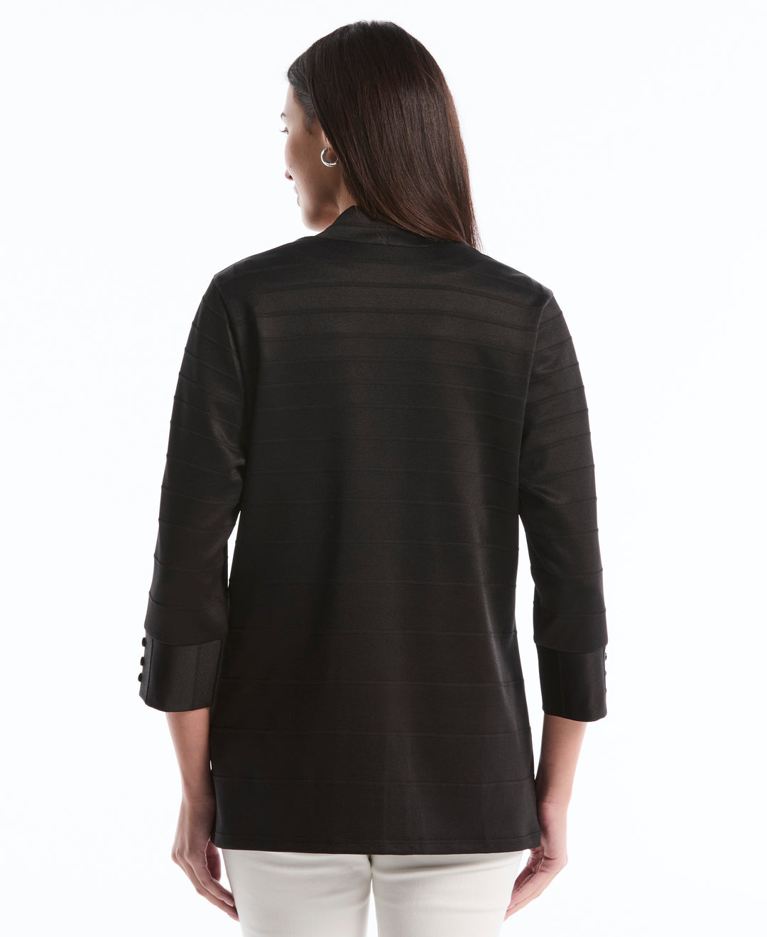 Ottoman Knit Cardigan (Black) 