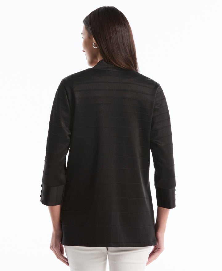 Ottoman Knit Cardigan (Black) 