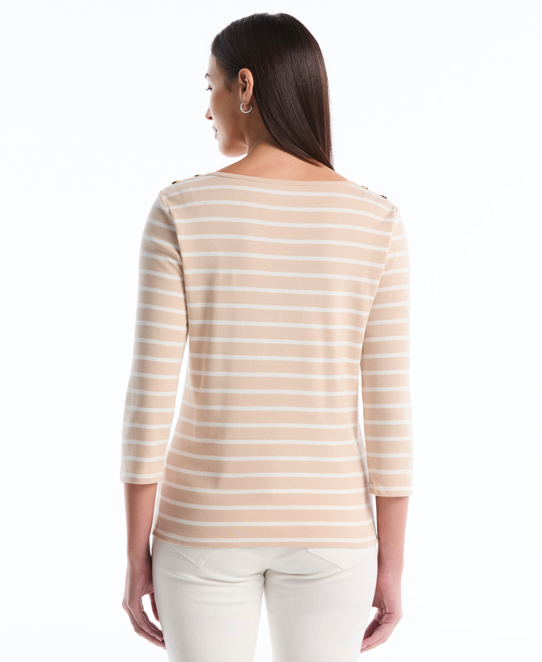 Stripe Button Detail Top (Moonlight) 