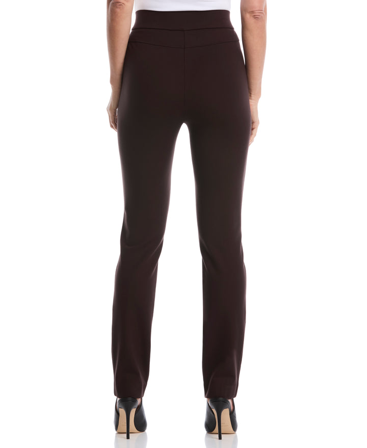 Ponte Slim Leg Pant (Dark Chocolate) 