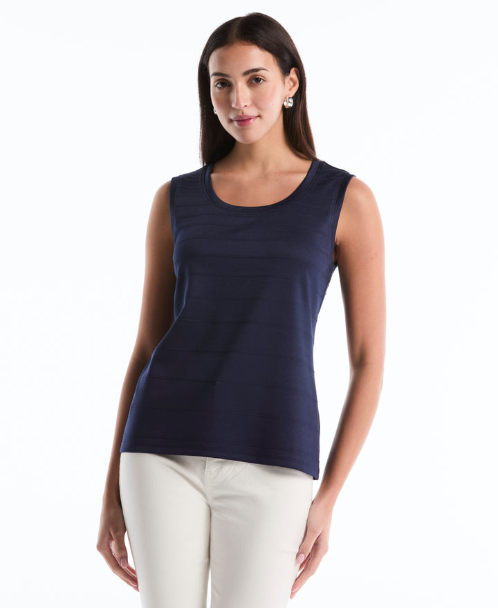 Petite Ottoman Knit Top (Peacoat) 