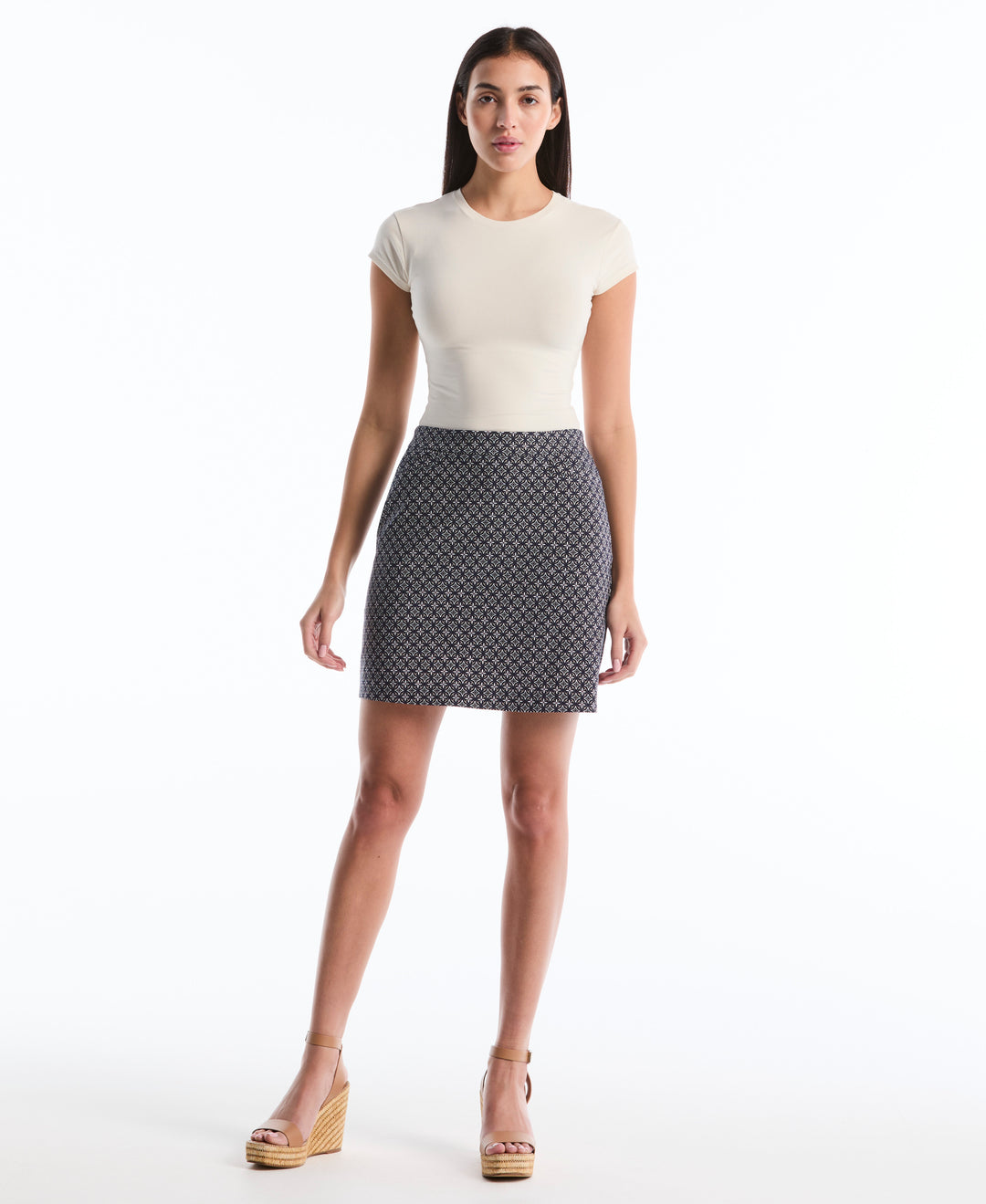 Tile Print Skort (Peacoat) 