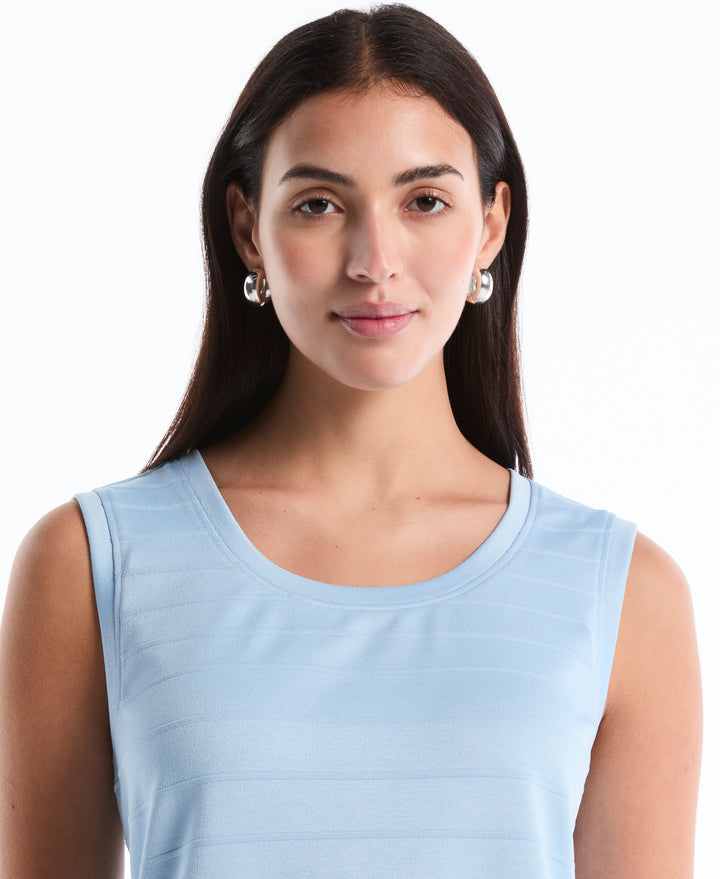 Petite Ottoman Knit Top (Cerulean) 