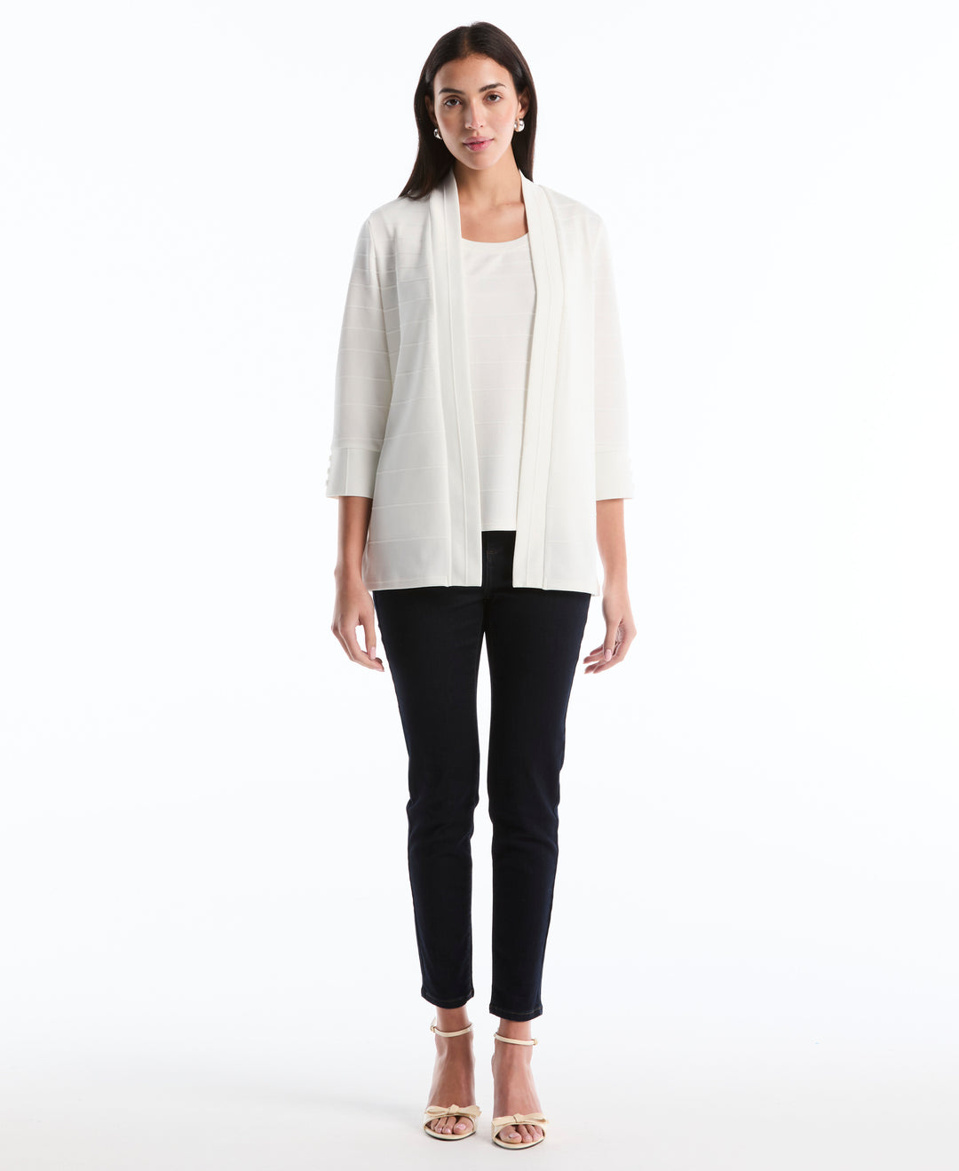 Ottoman Knit Cardigan (Star White) 