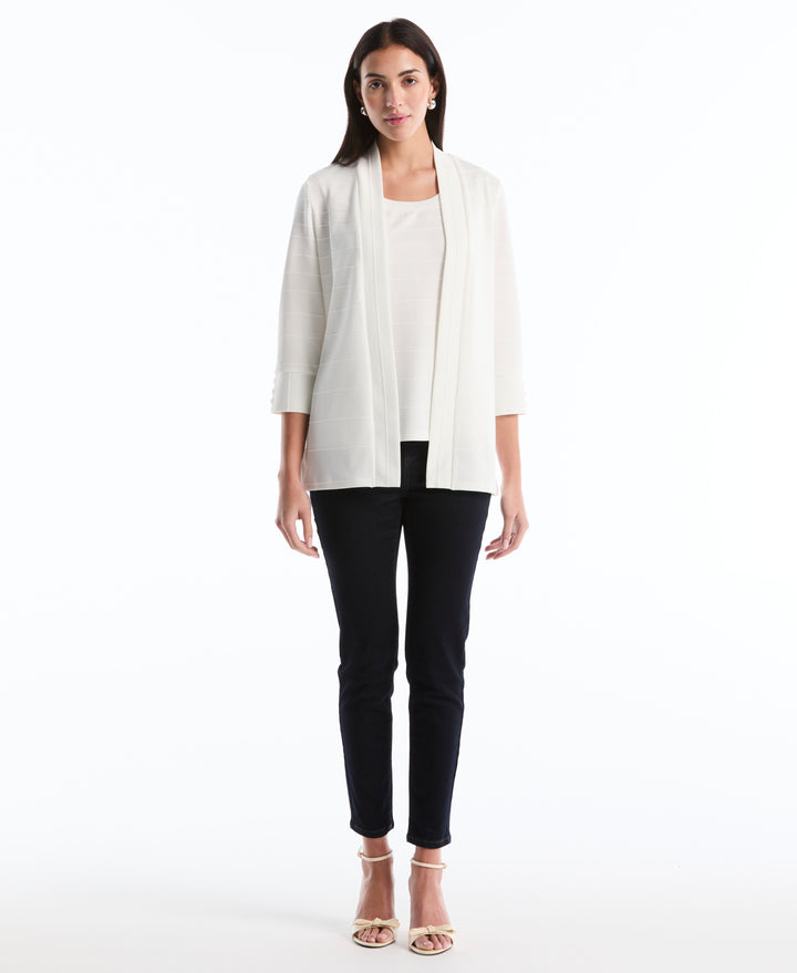Ottoman Knit Cardigan (Star White) 