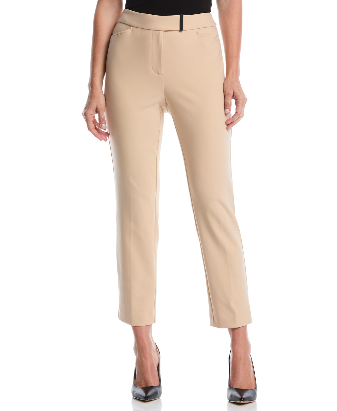 Petite Extended Tab Ankle Pant (Irish Cream) 