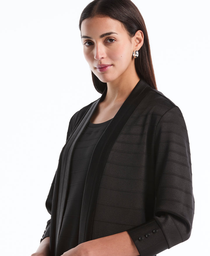 Ottoman Knit Cardigan (Black) 
