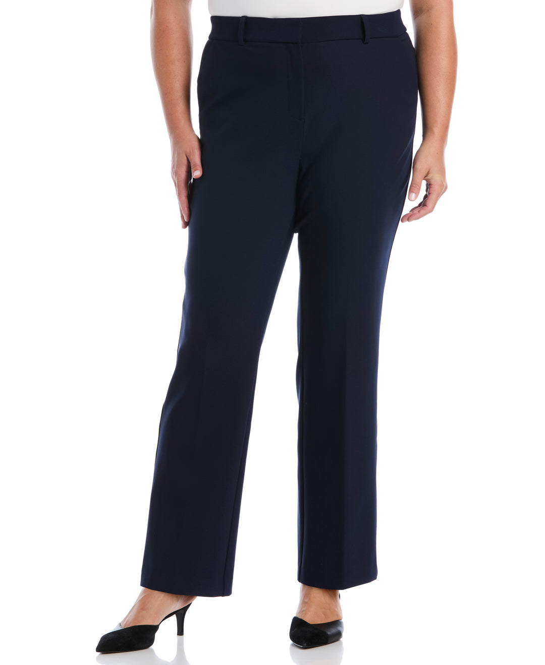 Plus Size Bootcut Pant with Pockets (Navy) 