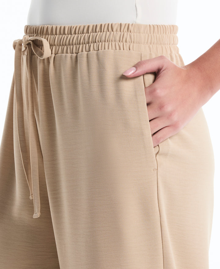 Drawstring Wide Leg Pant (Humus) 