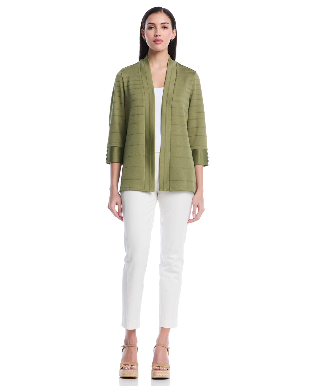 Ottoman Knit Cardigan (Loden Green) 