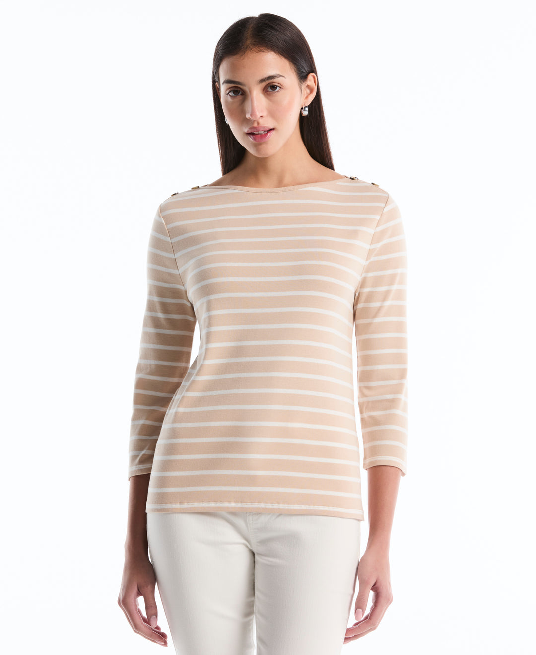 Stripe Button Detail Top (Moonlight) 