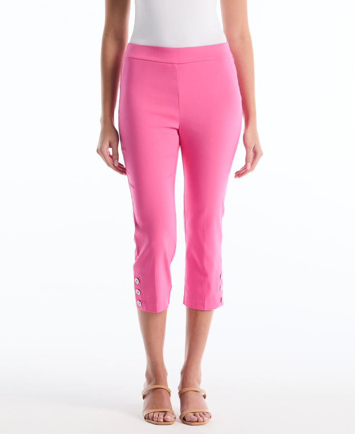 Button Detail Capri (Carmine Rose) 