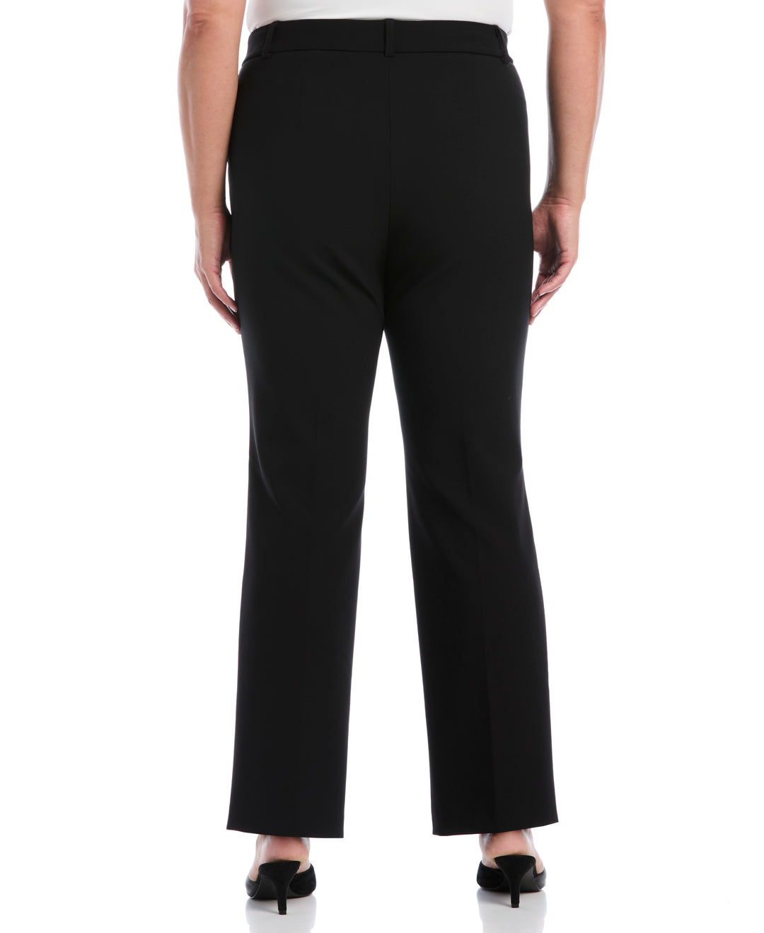Plus Size Bootcut Pant with Pockets (Black) 