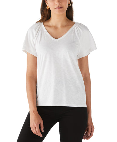 Flutter Raglan Sleeve Tee (White) 