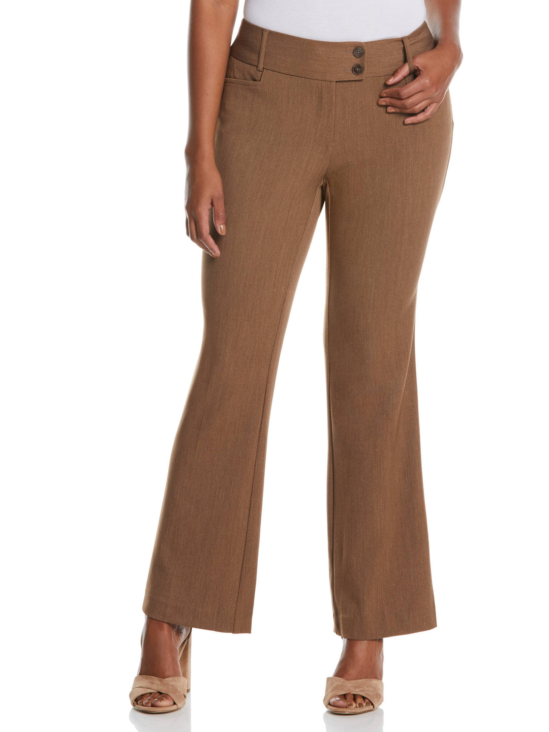 Gabardine Bootcut Pant | Curvy Fit | Regular Sizes Rafaella Gabardine Bootcut Pant | Curvy Fit | Regular Sizes Rafaella