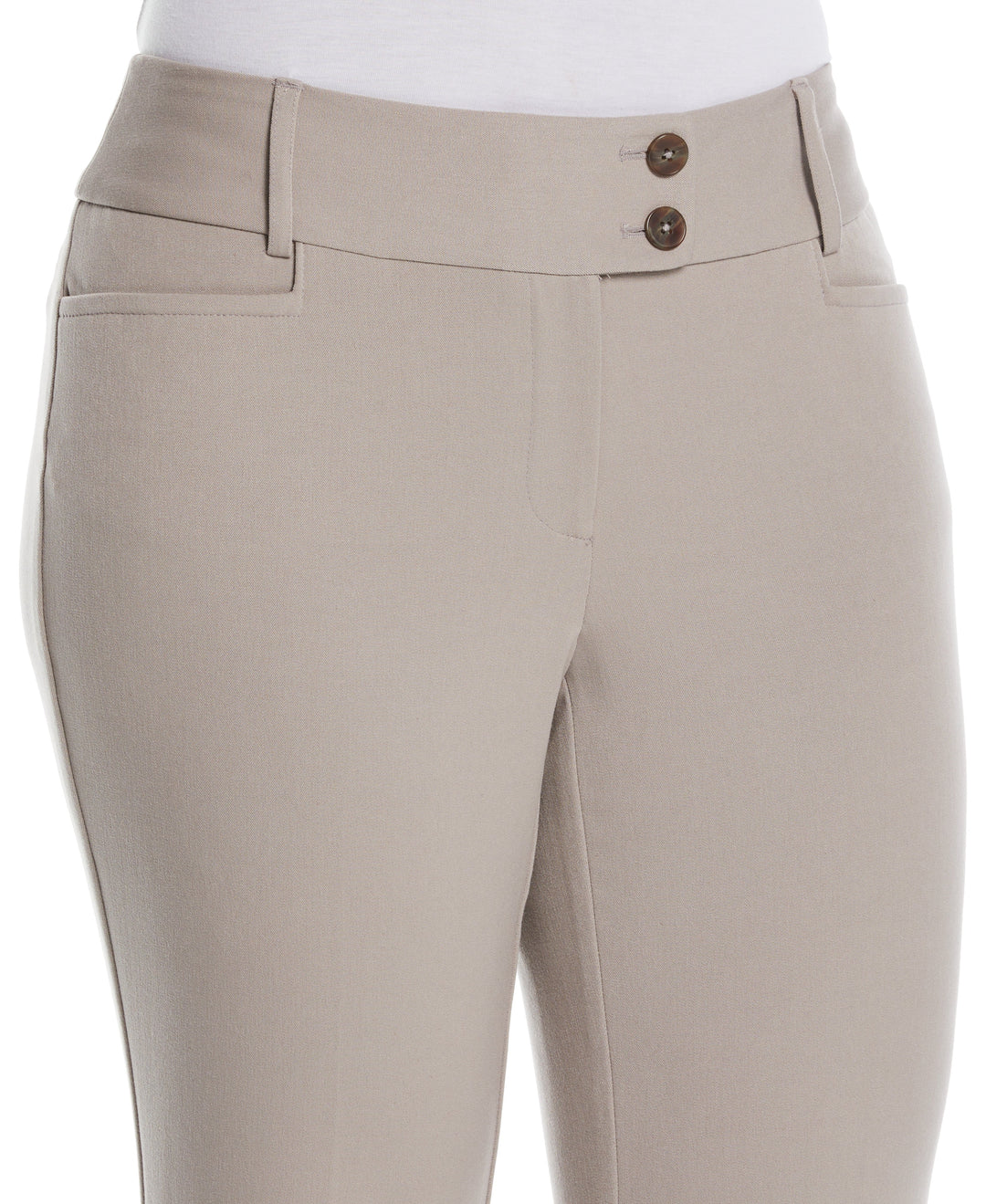 GABARDINE BOOTCUT PANT - CURVY FIT (Summer Straw) 