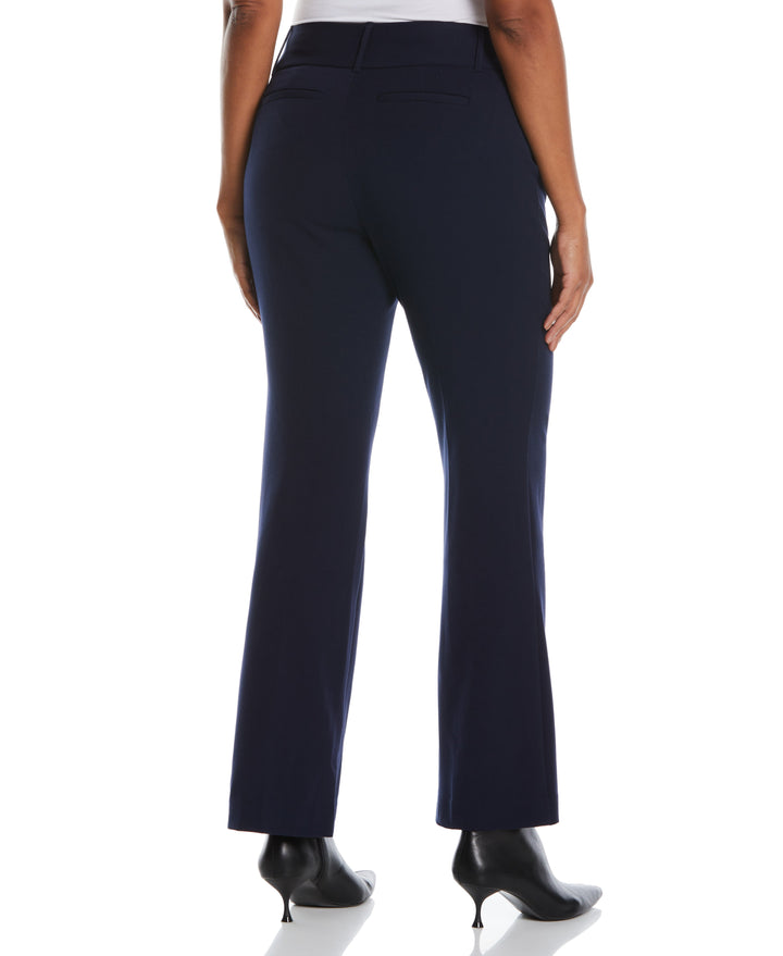 GABARDINE BOOTCUT PANT - CURVY FIT (Navy)