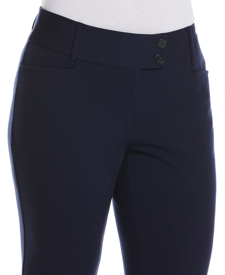 GABARDINE BOOTCUT PANT - CURVY FIT (Navy)