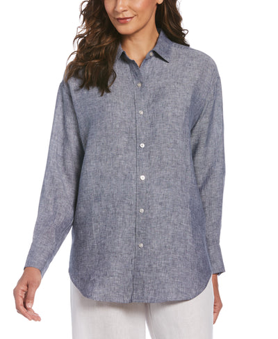 Easy Linen Shirt (Indigo) 