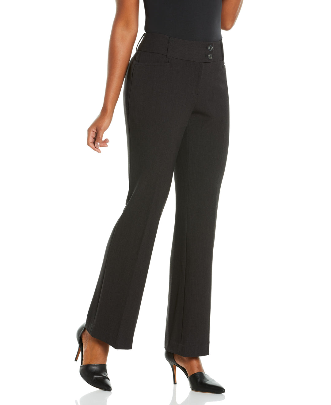 Petite Gabardine Bootcut Pant - Curvy Fit-Pant-Rafaella-Sportswear