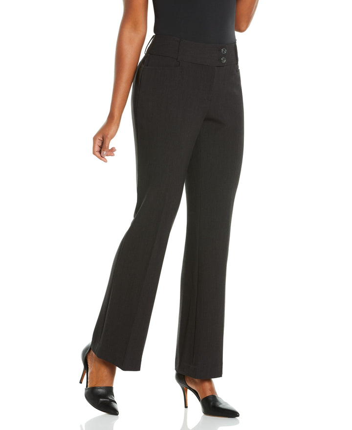 Petite Gabardine Bootcut Pant - Curvy Fit-Pant-Rafaella-Sportswear