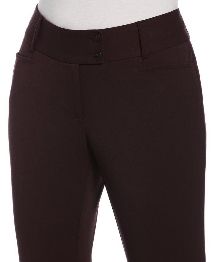 GABARDINE BOOTCUT PANT - CURVY FIT (Vintage Wine) 
