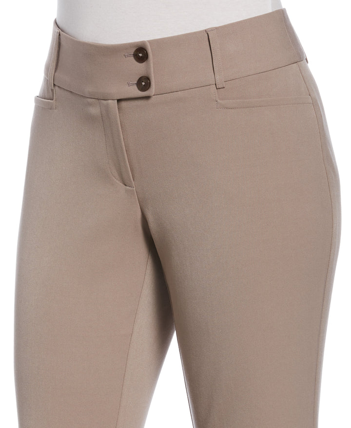 GABARDINE BOOTCUT PANT - CURVY FIT (Summer Straw) 