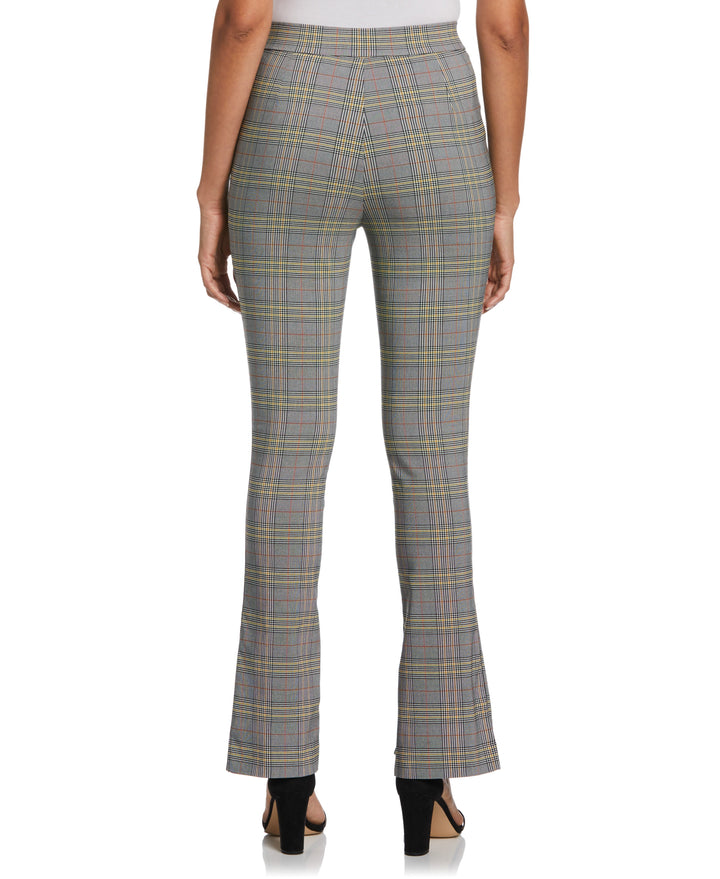 Petite Slit Front Pull-On Pant (Black) 