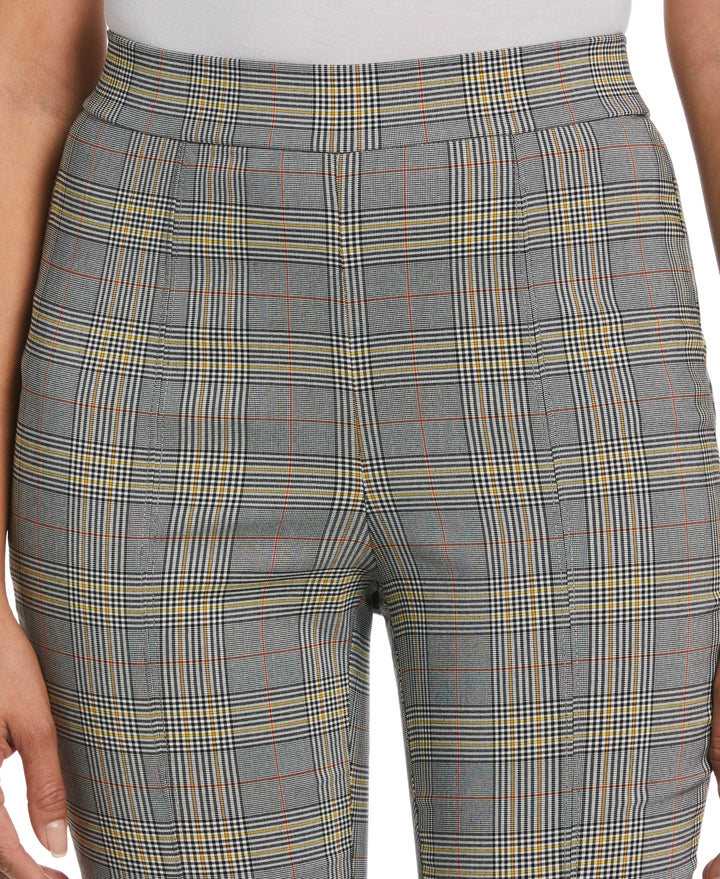 Petite Slit Front Pull-On Pant (Black) 