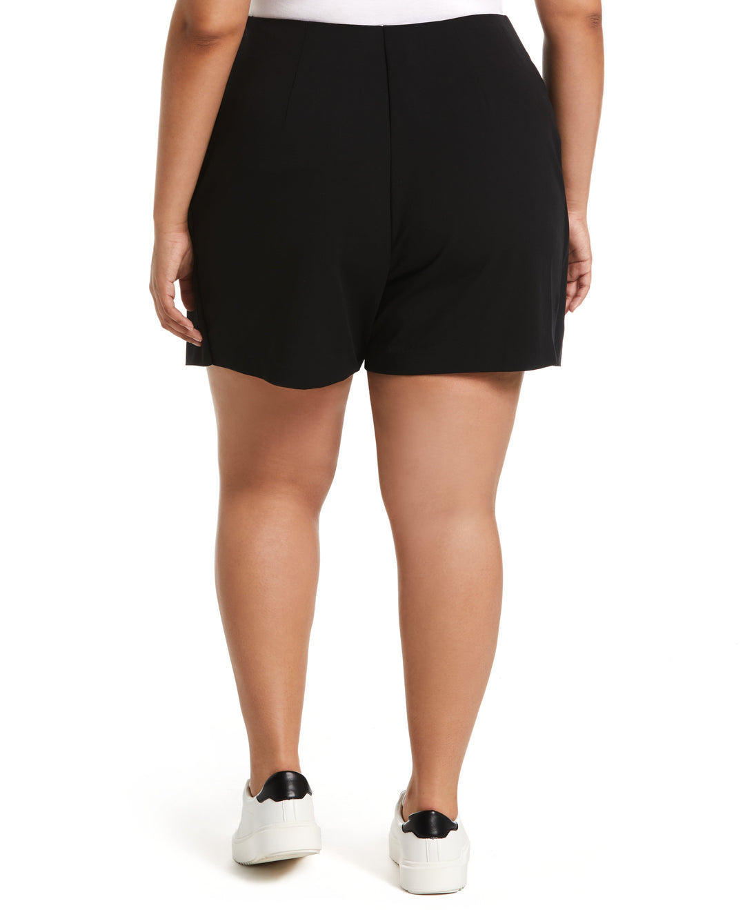 Classic Fit Skort with Front Slit (Black) 