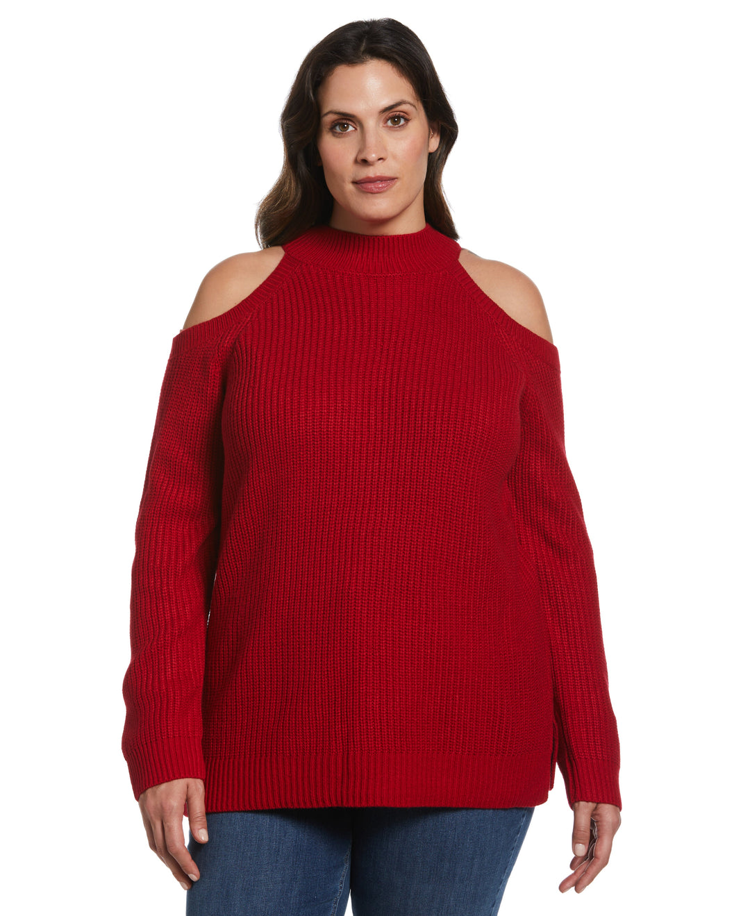 Ruby Rd Cold Shoulder Women's Cold Shoulder Sweater Tunic – Rafaella