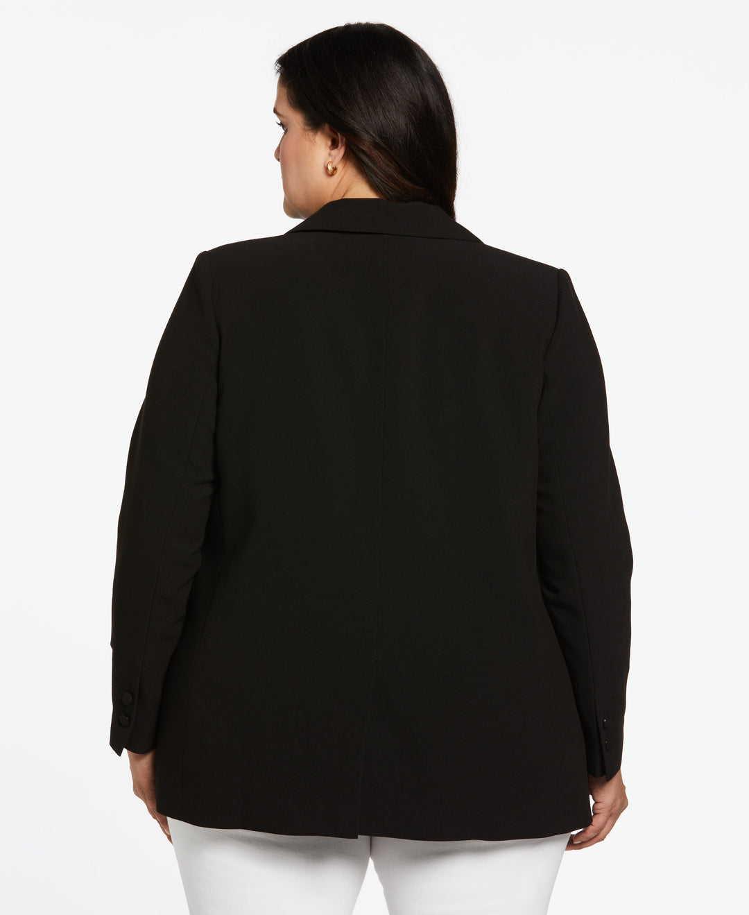 Double Breasted Women's Blazer Plus - Gaberdine | Rafaella Double Breasted Women's Blazer Plus - Gaberdine | Rafaella
