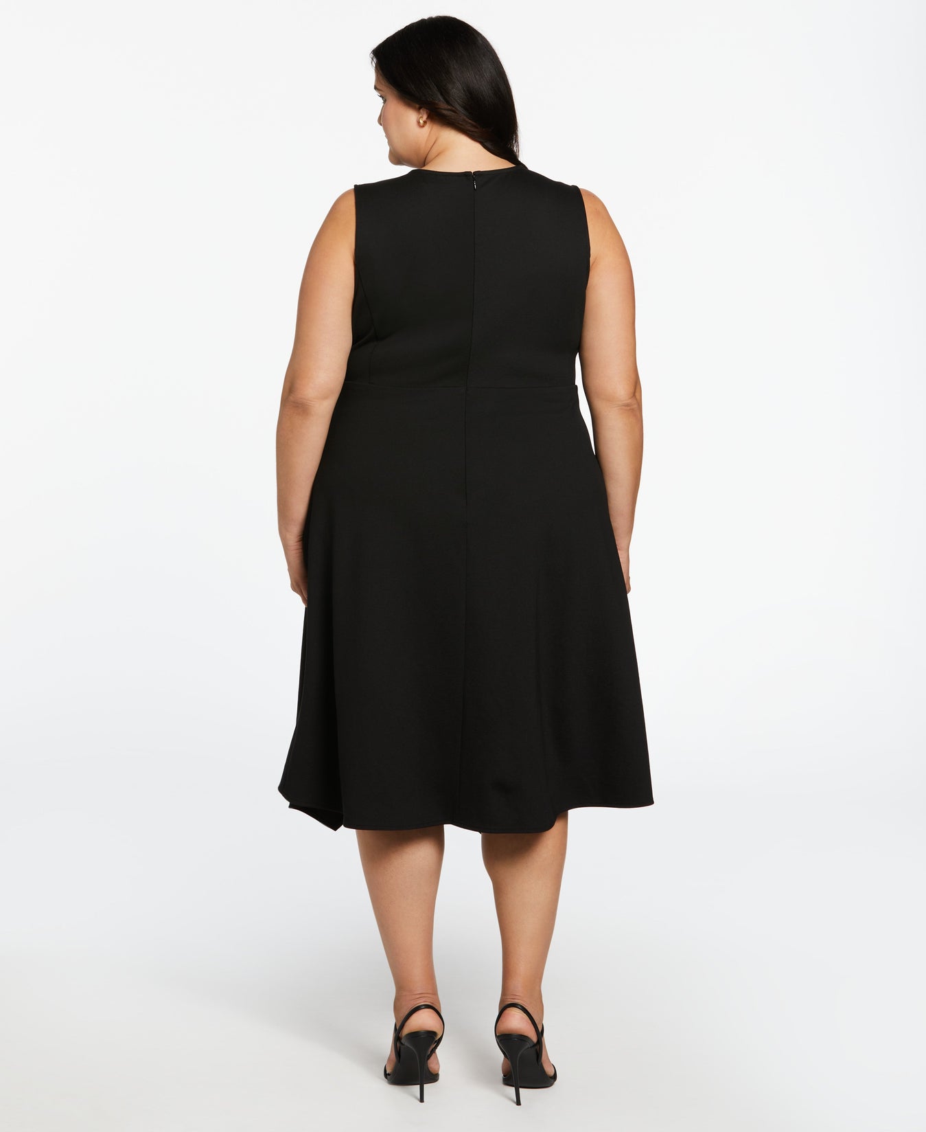 Calvin Klein Womens Dress Size 6 Brown Sleeveless Sheath Cocktail Ponte  Classic