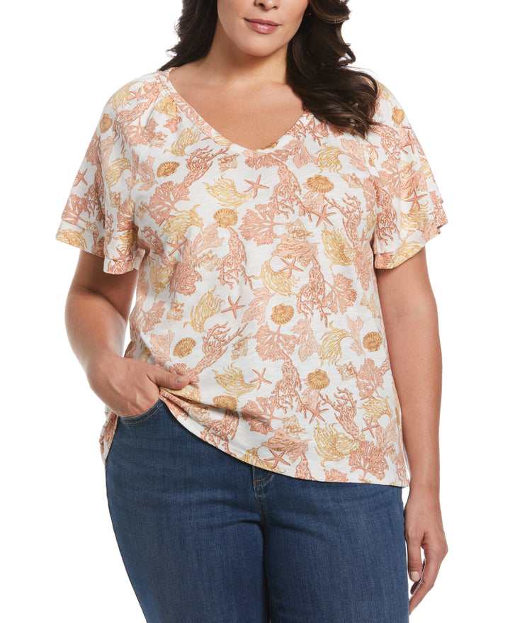 Flutter Raglan Sleeve Tee (Egret) 