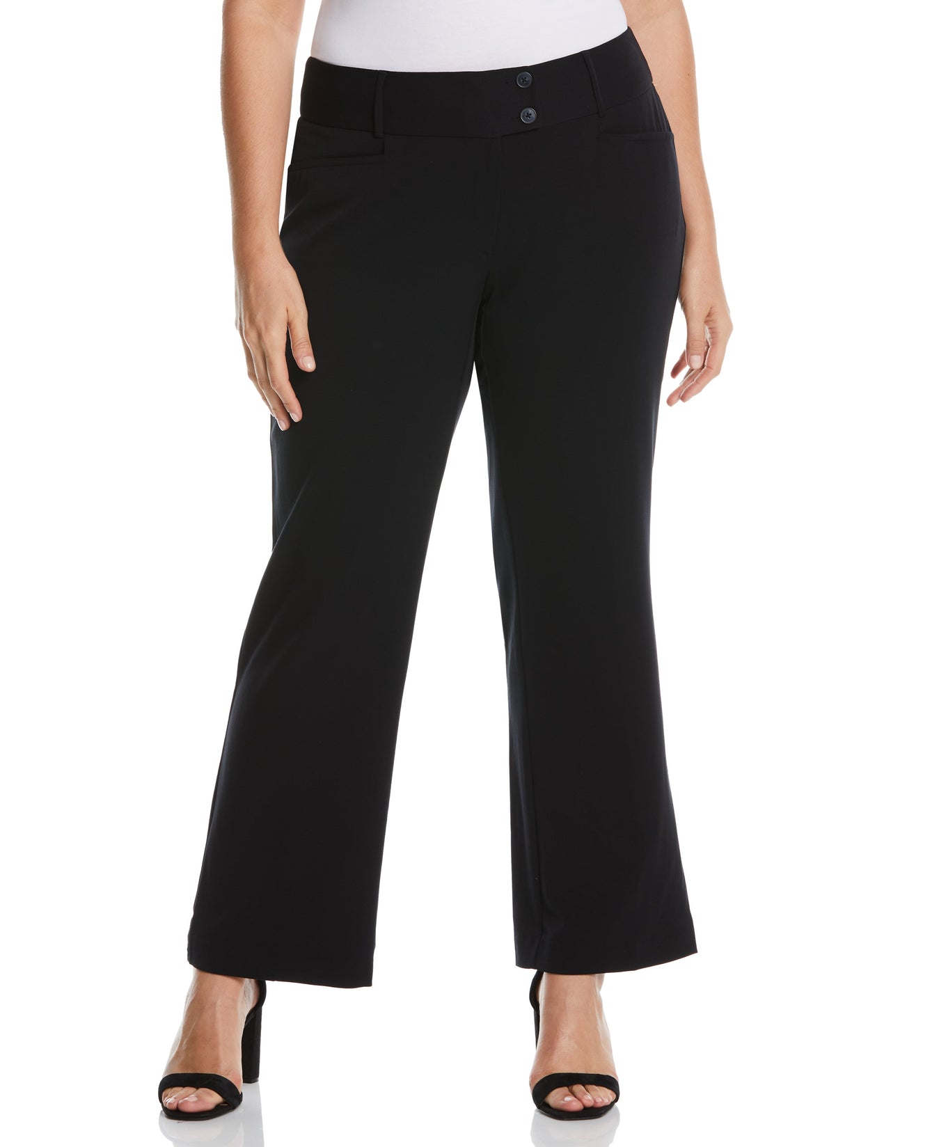 Terra & Sky Women's Plus Size Mid Rise Dress Pant - Walmart.com
