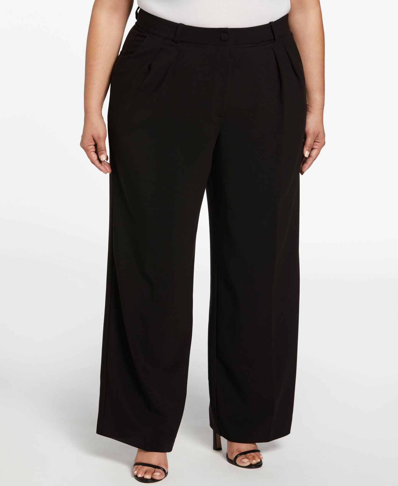 Plus Size Wide Leg Fit Pants