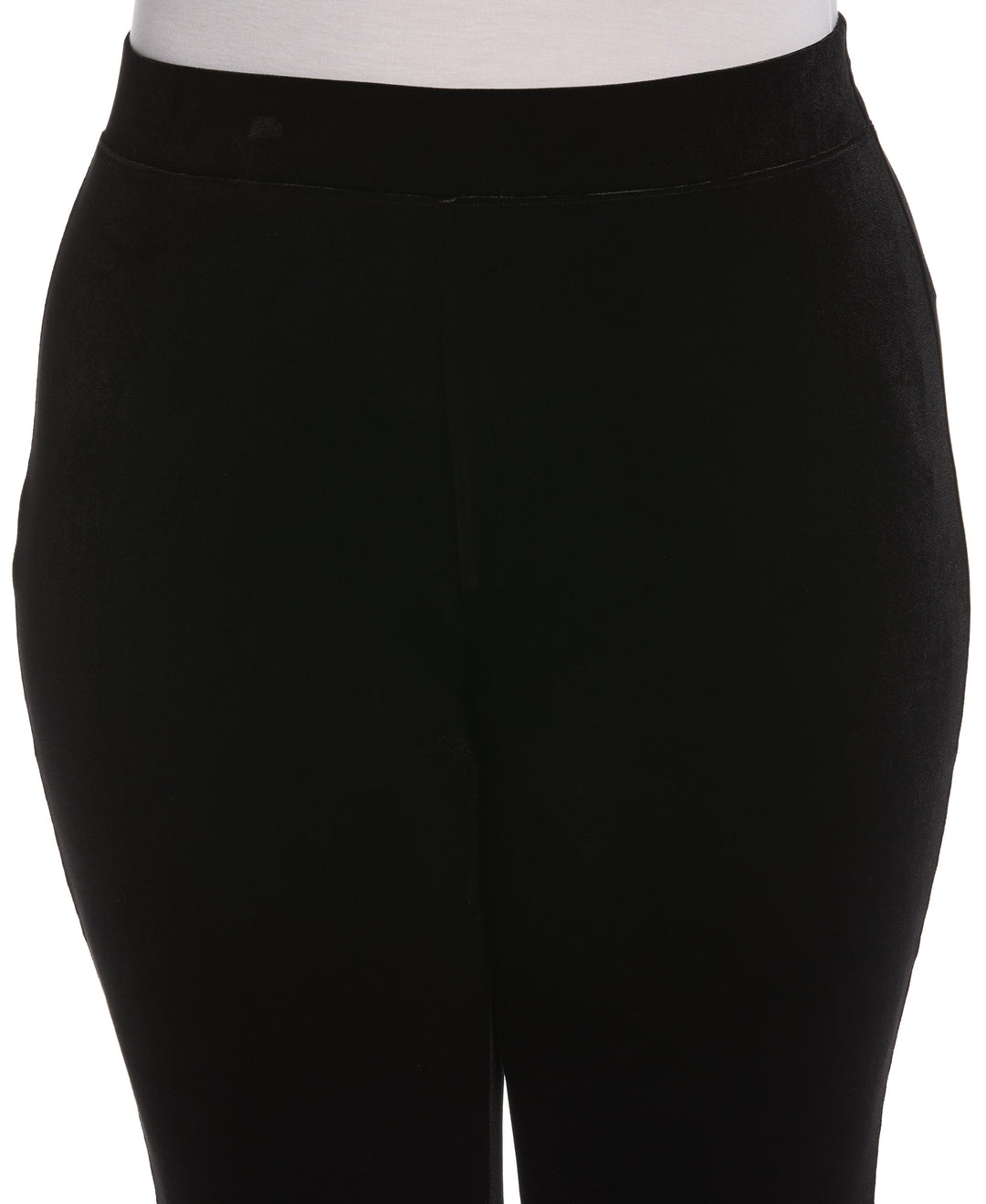 High Waist Velvet Boot Cut Pant (Black) 