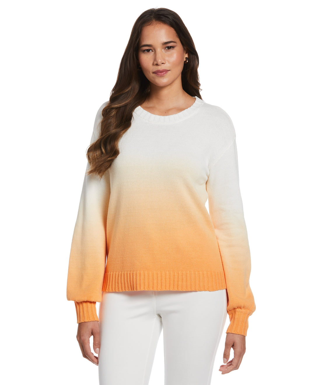 Ombre Pullover Sweater (Mock Orange) 
