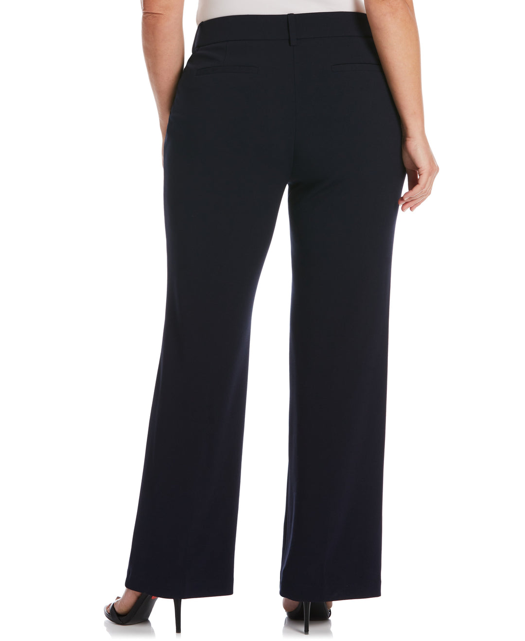 Rafaella Plus Size Stretch Crepe Classic Fit Pants - Black - 14W Rafaella Plus Size Stretch Crepe Classic Fit Pants - Black - 14W