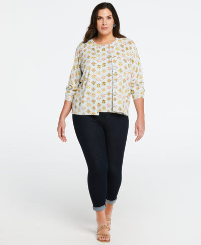 Plus Size Super Soft Floral Sweater Set-Set-Rafaella-Sportswear