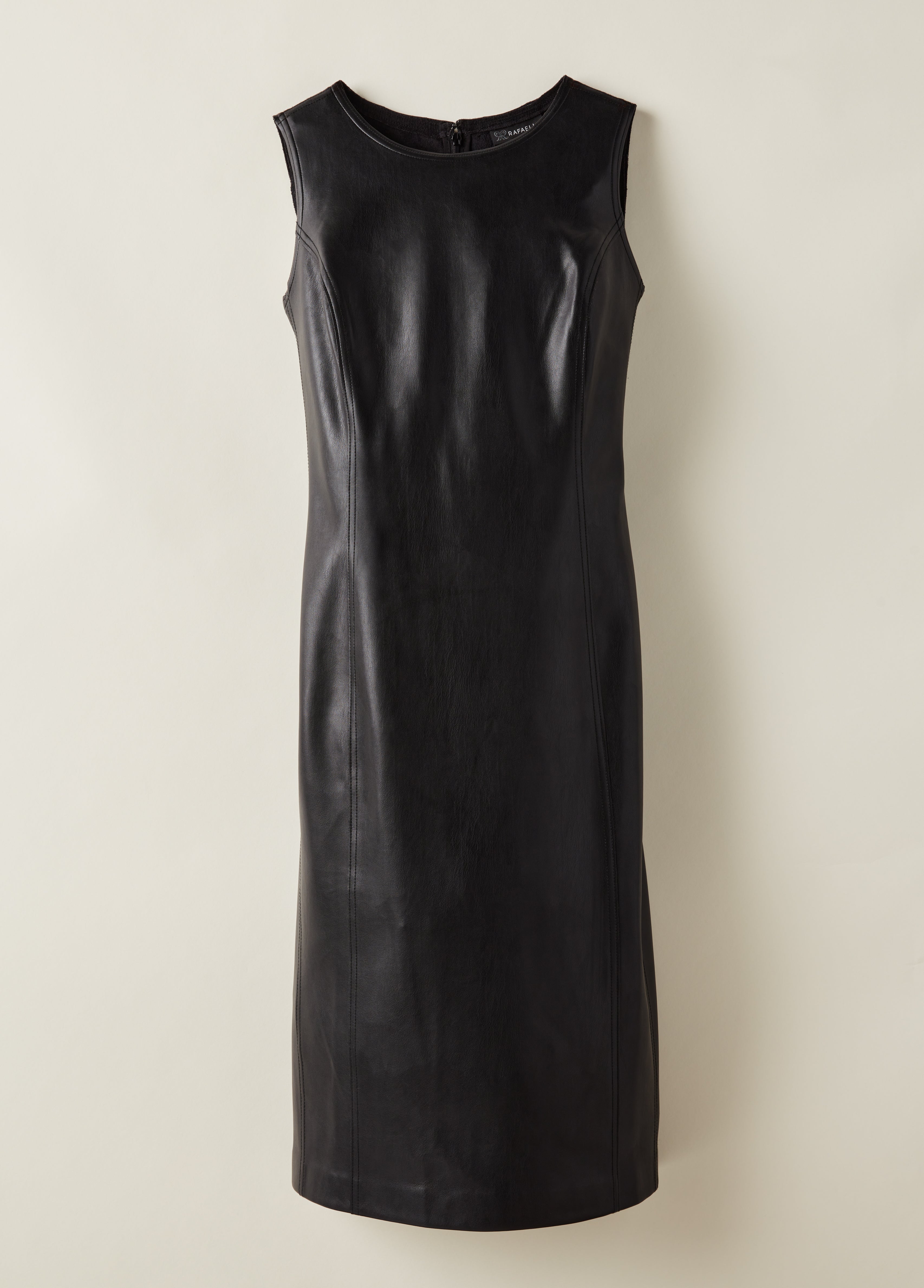 Women's Faux Leather Shift Dress – Rafaella