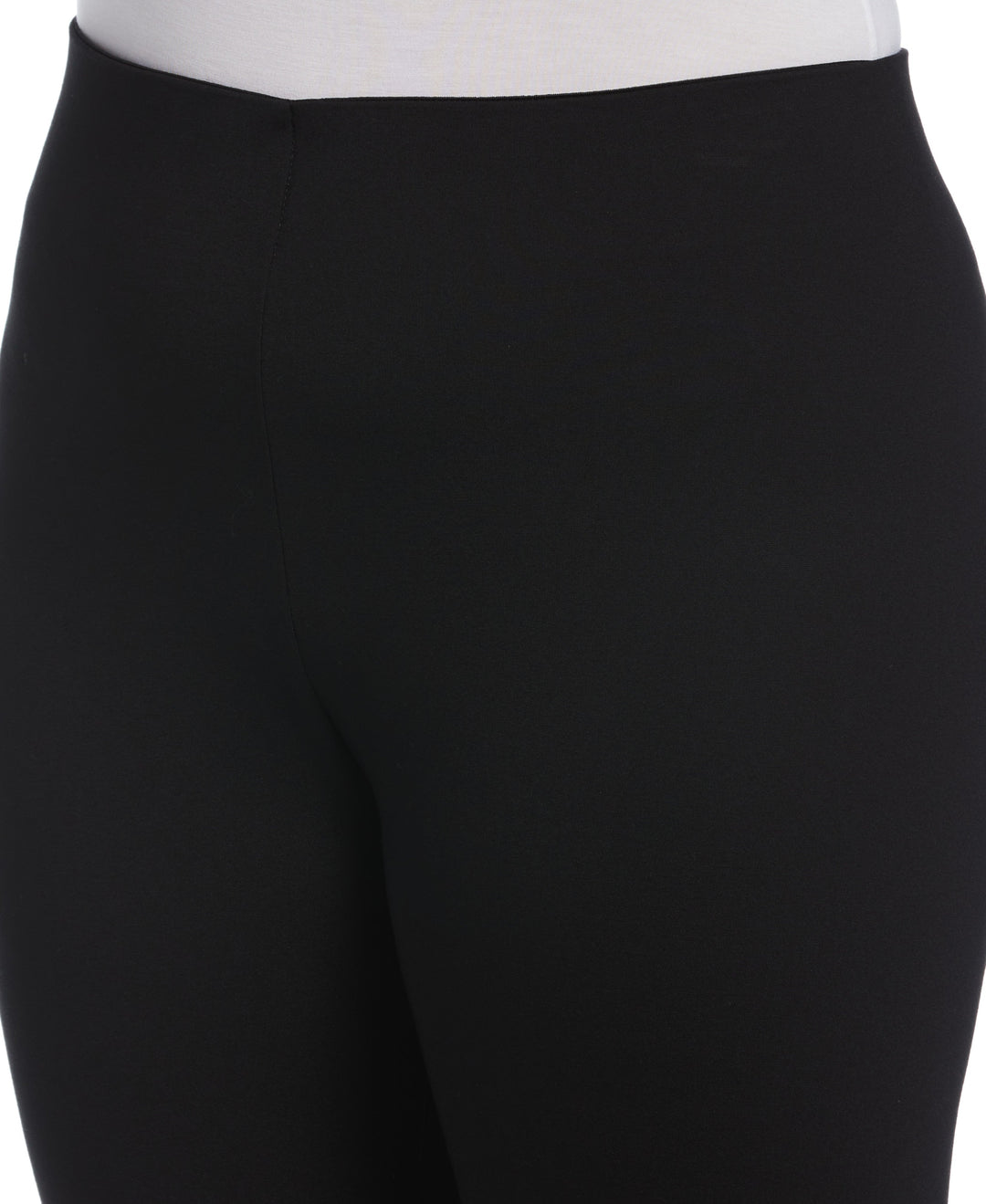Ponte Knit Pull-On Stirrup Legging (Black) 