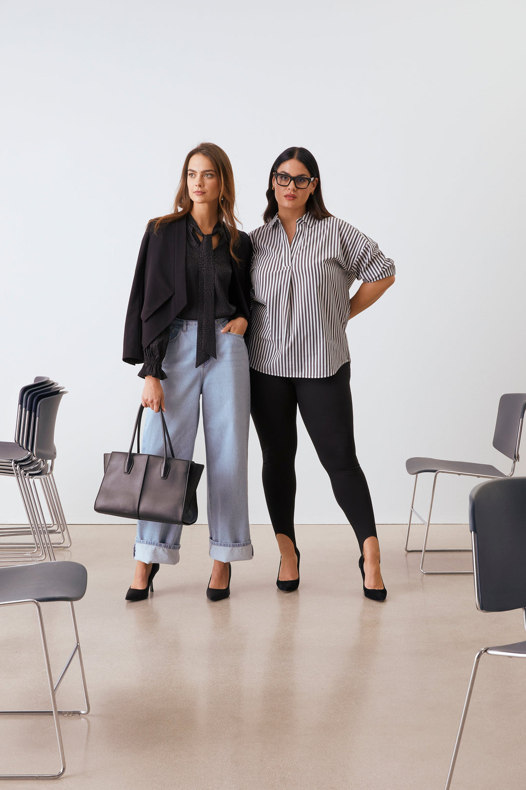 Ponte Knit Pull-On Stirrup Legging (Black)