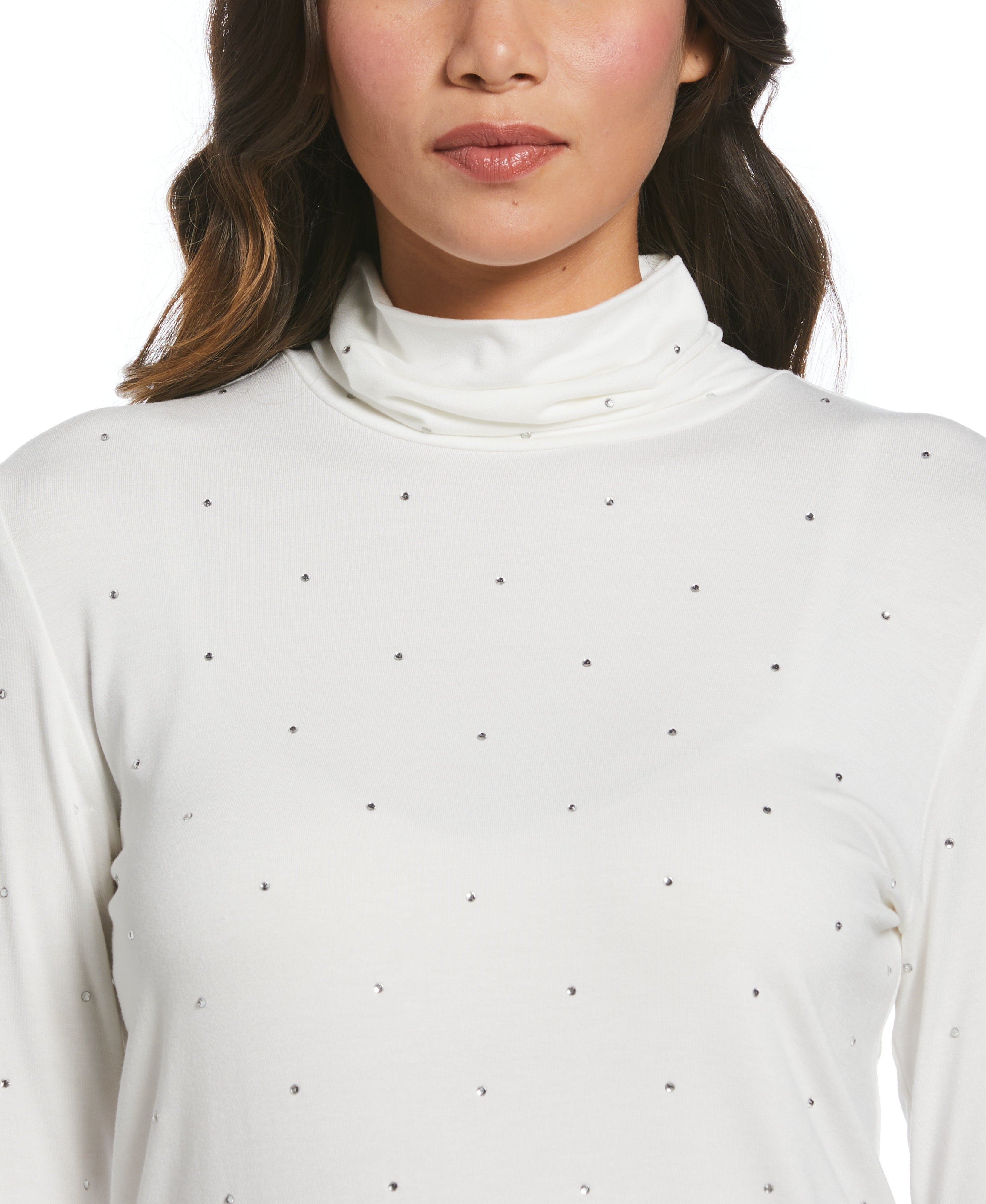 ニット/セーター Crystal Embellished Turtleneck Knit Top Embellished Turtleneck Sweater | White House Black Market