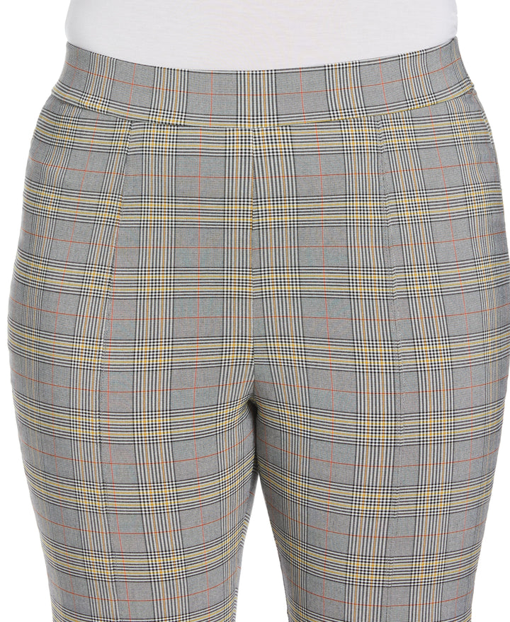 Slit Front Pull-On Pant (Black) 