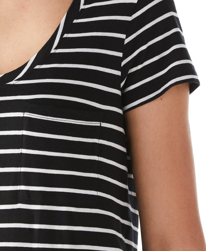 Stripe Slub Tee (Black) 