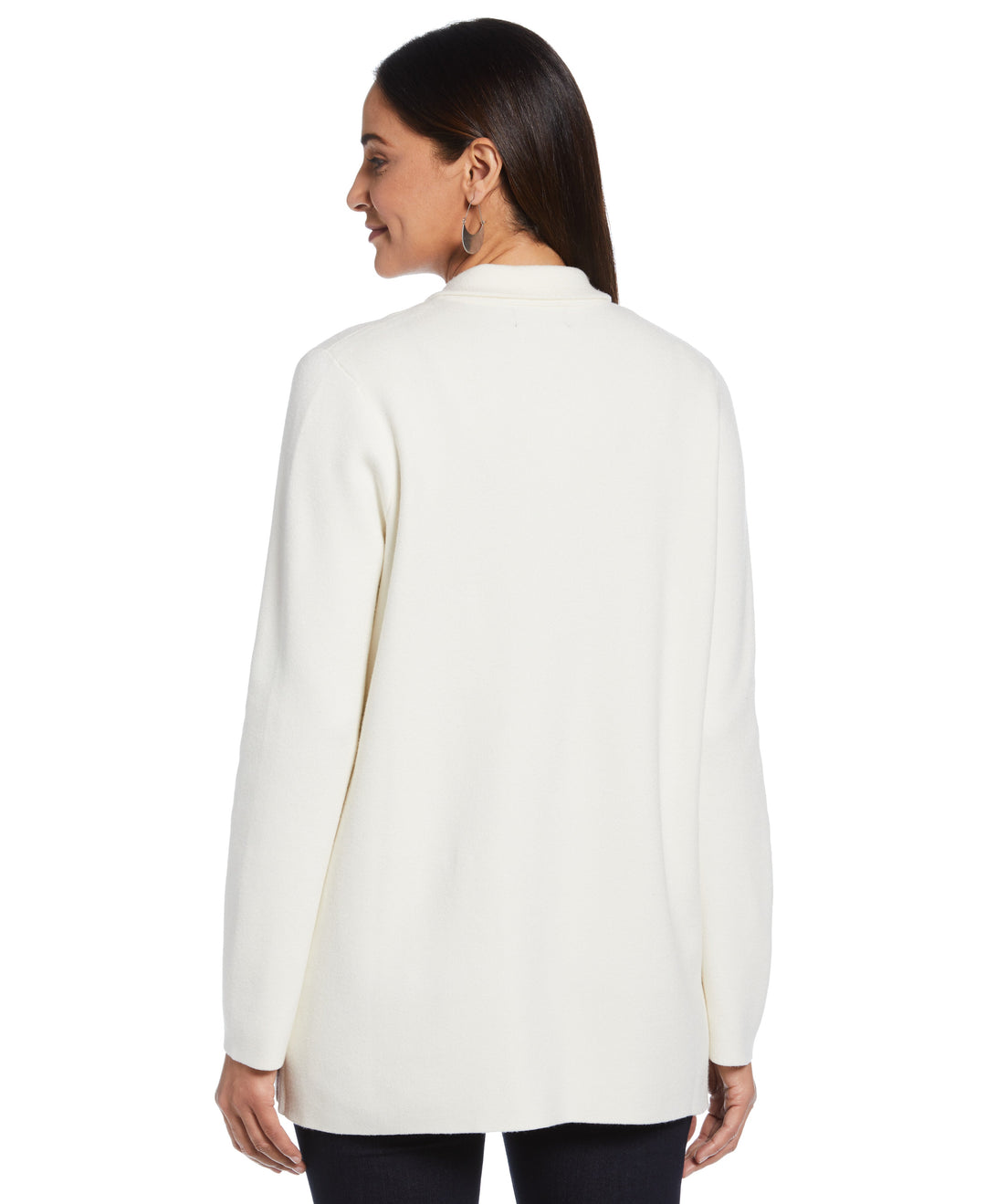 Sweater Knit Blazer (Whisper White) 