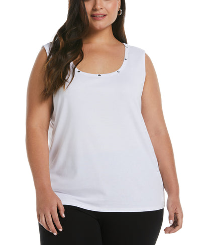 Tank Top with Hardware (White) 